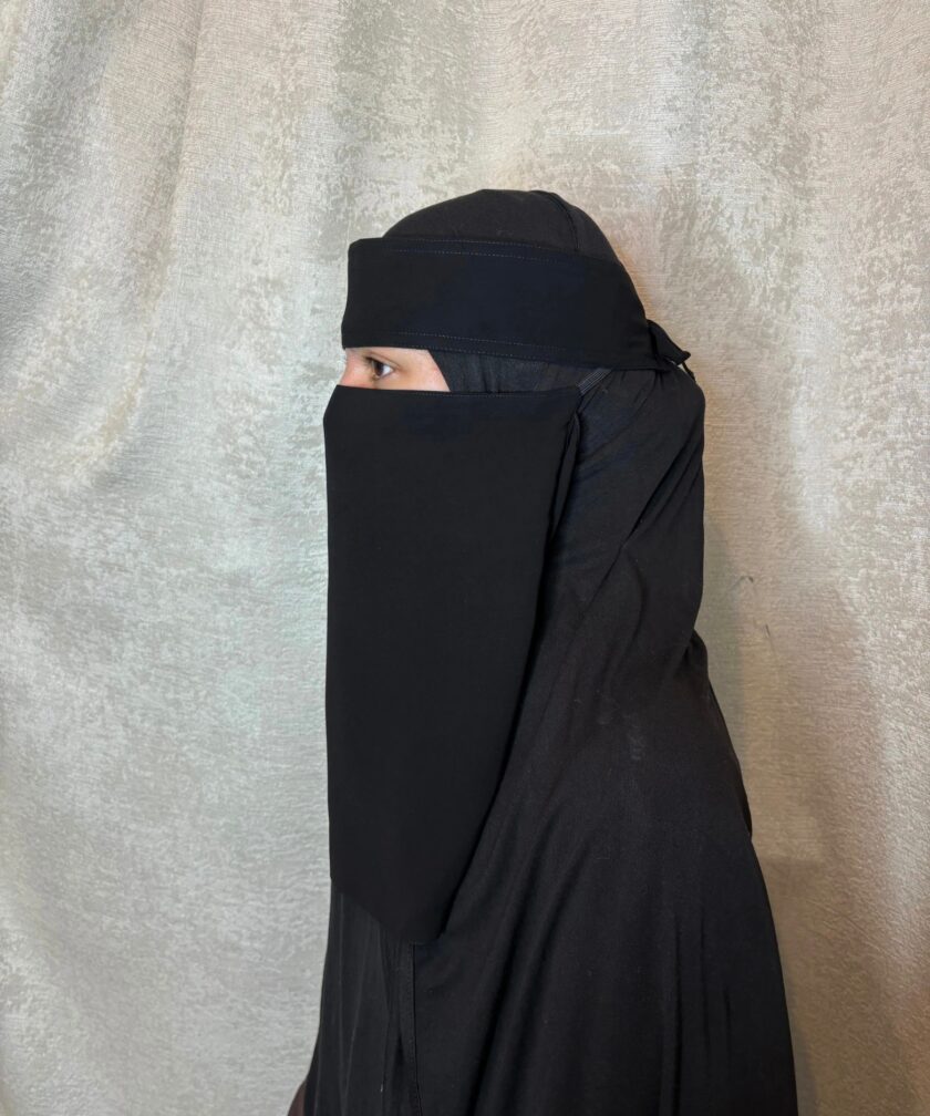 Easy Eat Niqab - Black - Image 2