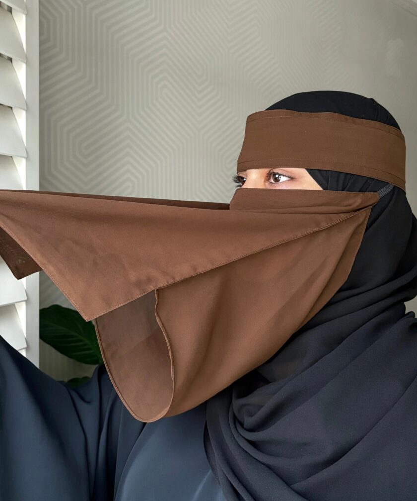 Easy Eat Niqab - Brown