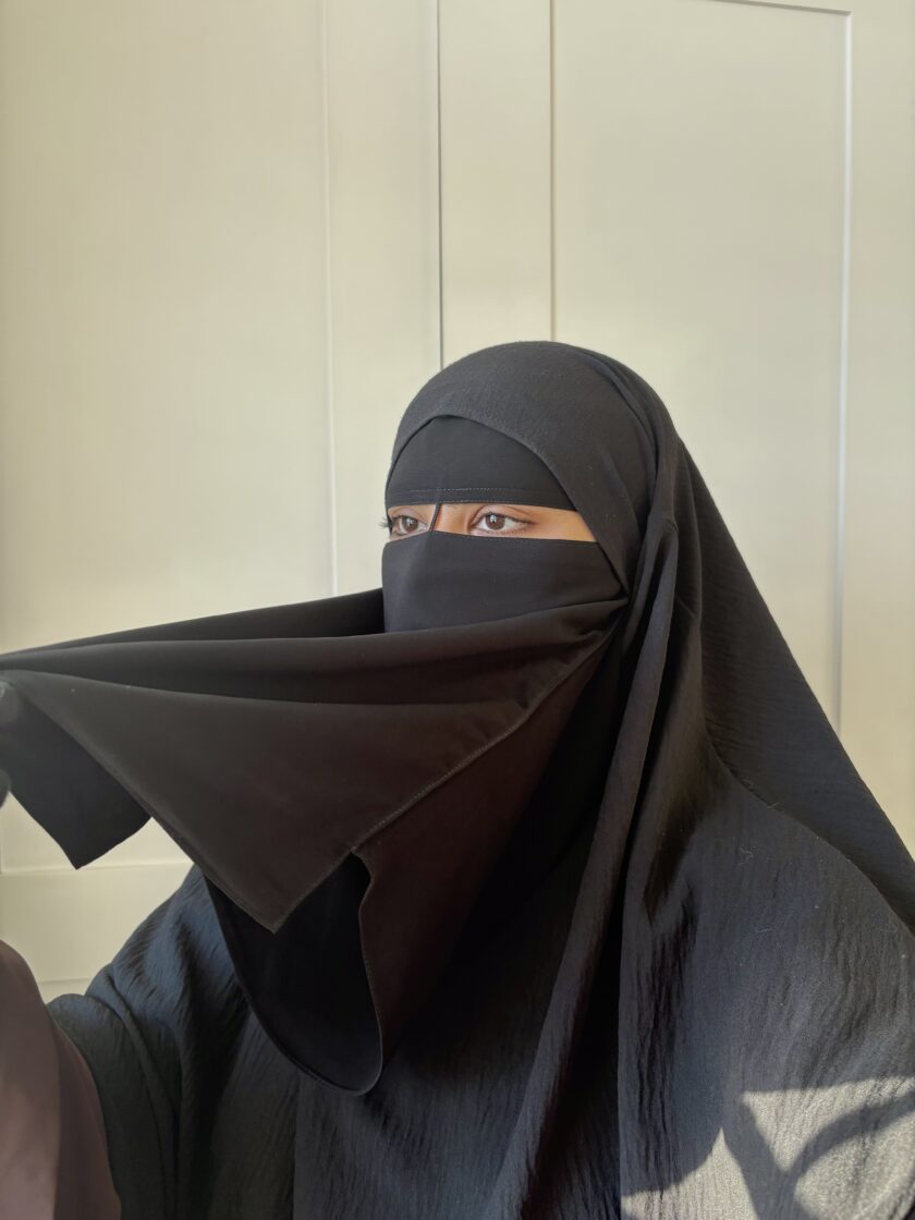 Easy Eat Niqab - Black Nose String - Image 2