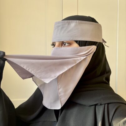 Easy Eat Niqab - Grey